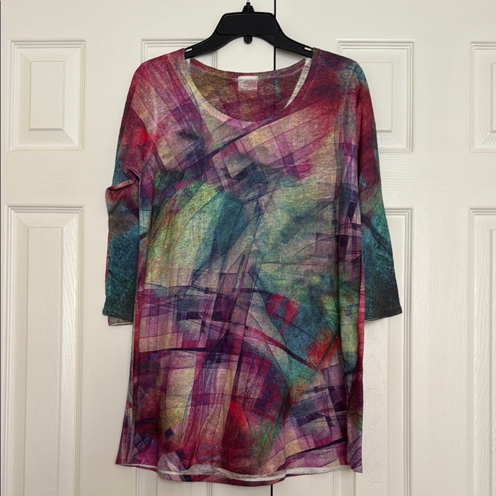 Colorful Abstract Women's Top